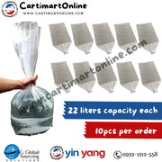 BIG plastic thick with 4 corners bottom - MAKAPAL - 22 liters capacity - LDPE
