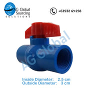 Ball valve, blue, 3/4" - cartimartonline.com