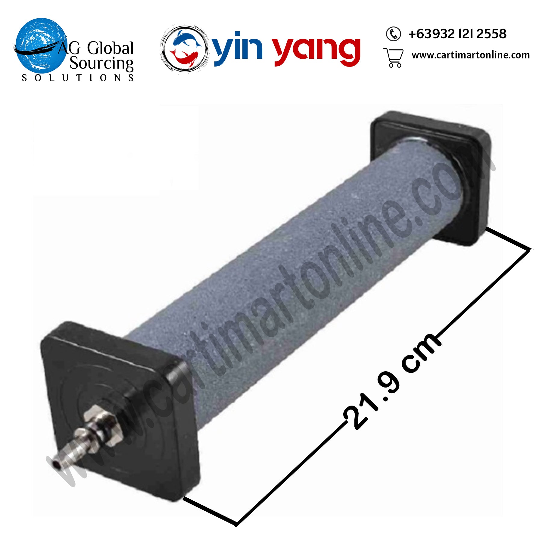 Air stone cylinder 8 inches