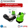 Flood pump pond and garden water submersible pump with 10 meters extra long wire