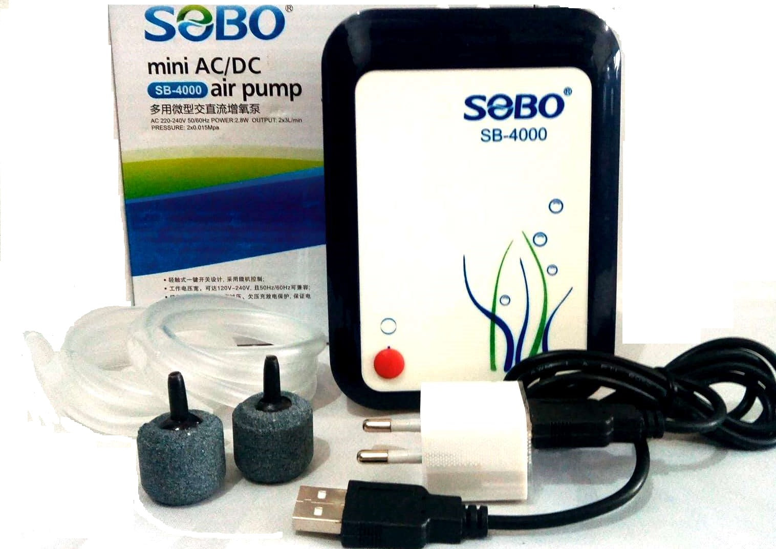 Sobo rechargeable mini AC/DC air pump (SB-4000) – cartimartonline.com